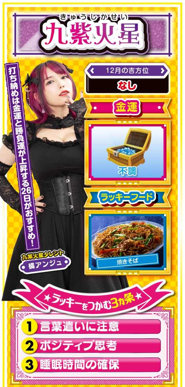 九紫火星占い結果