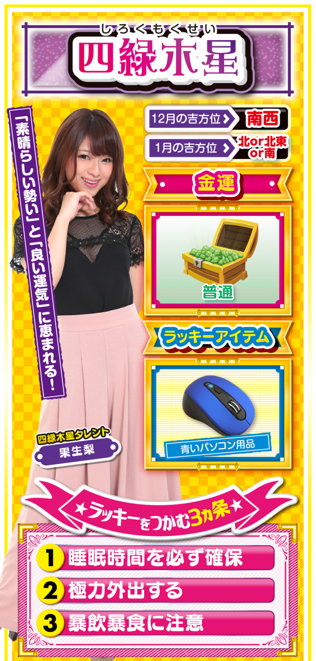 四緑木星占い結果