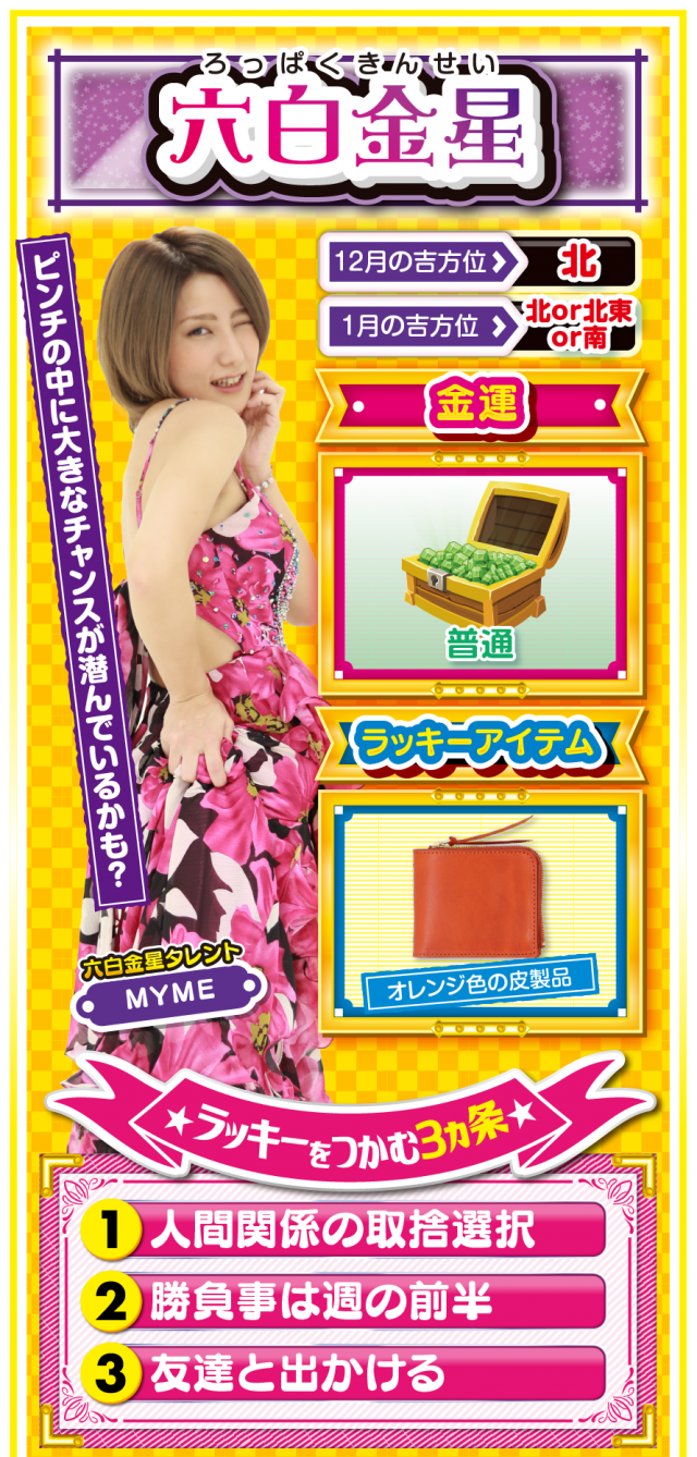 六白金星占い結果