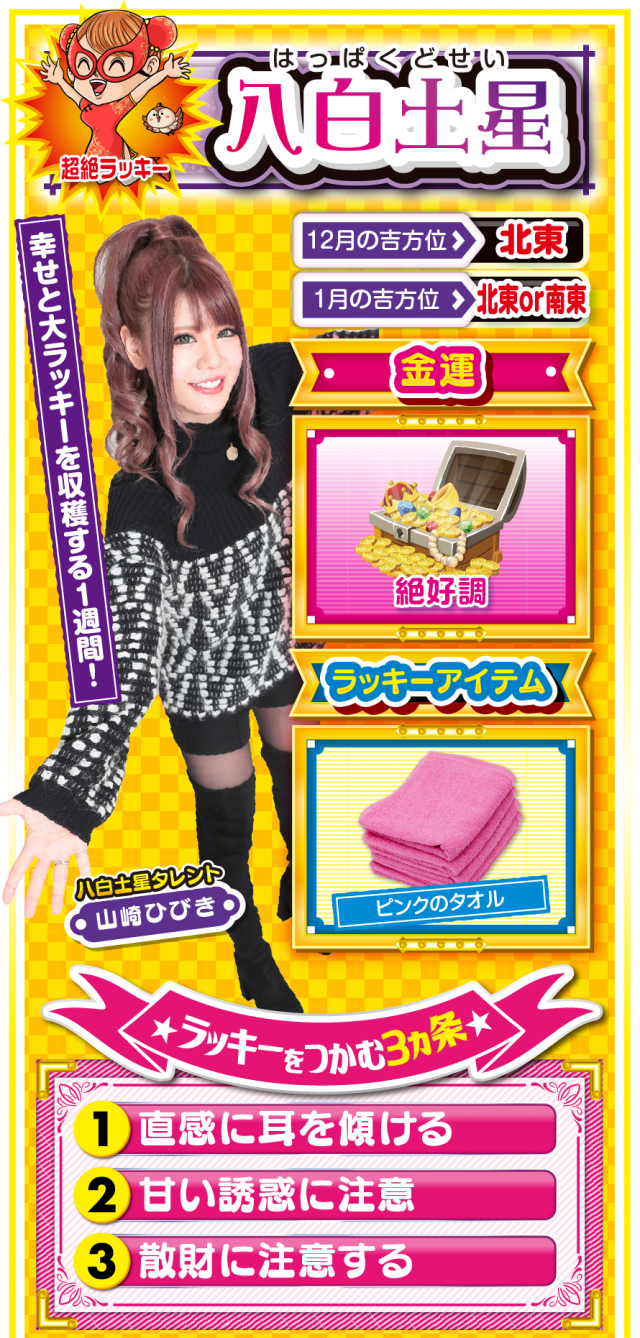 八白土星占い結果