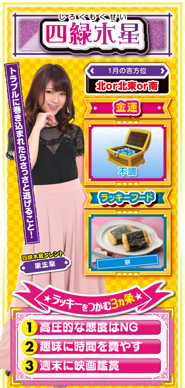 四緑木星占い結果