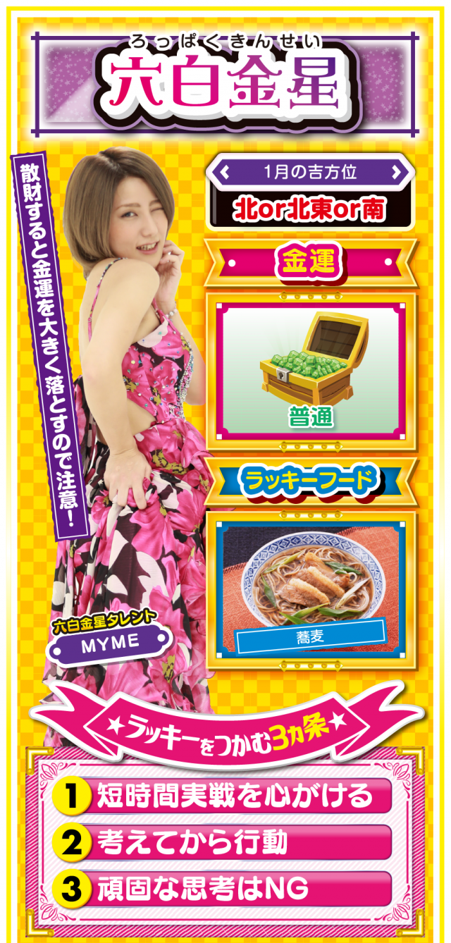 六白金星占い結果