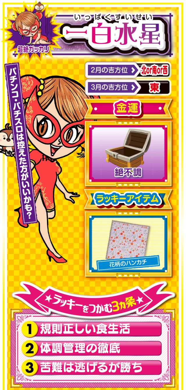 一白水星占い結果