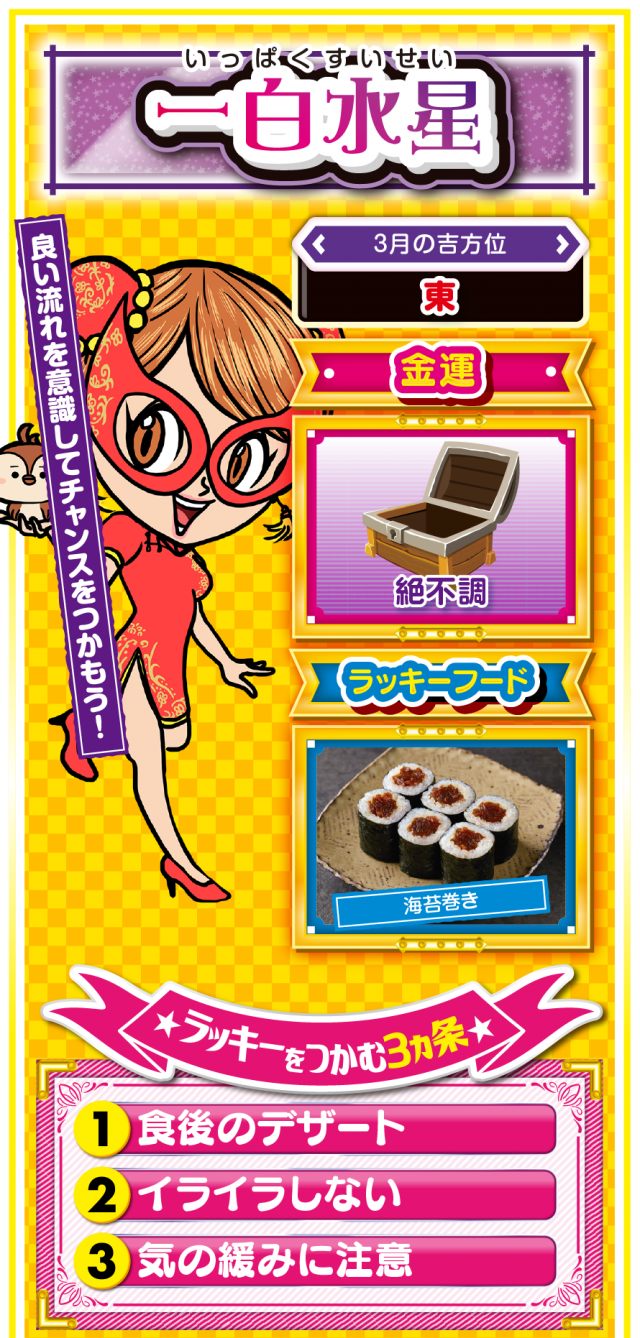 一白水星占い結果