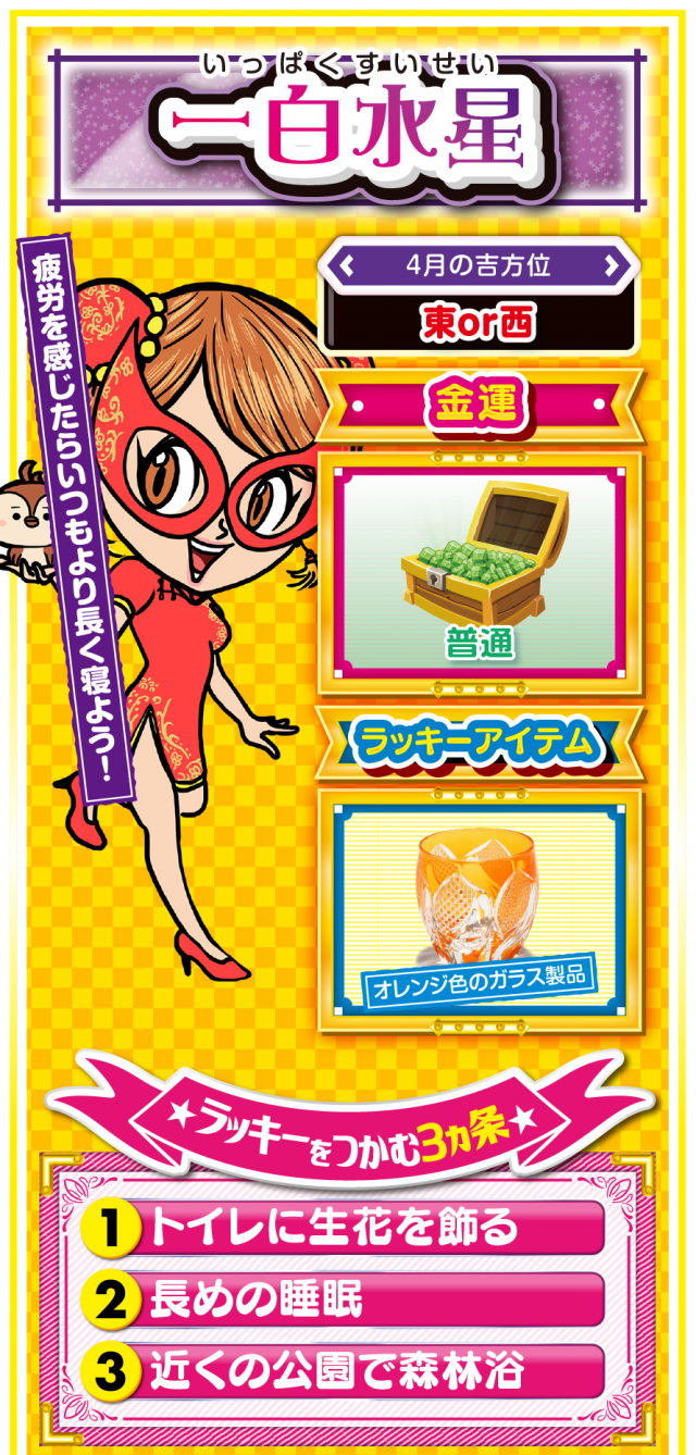 一白水星占い結果