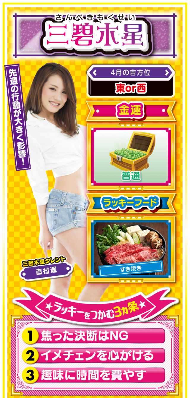 三碧木星占い結果