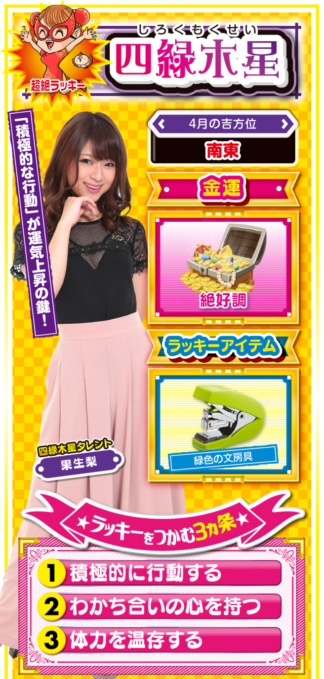 四緑木星占い結果