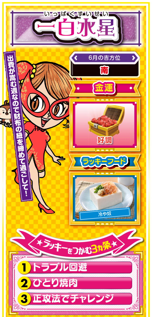 一白水星占い結果