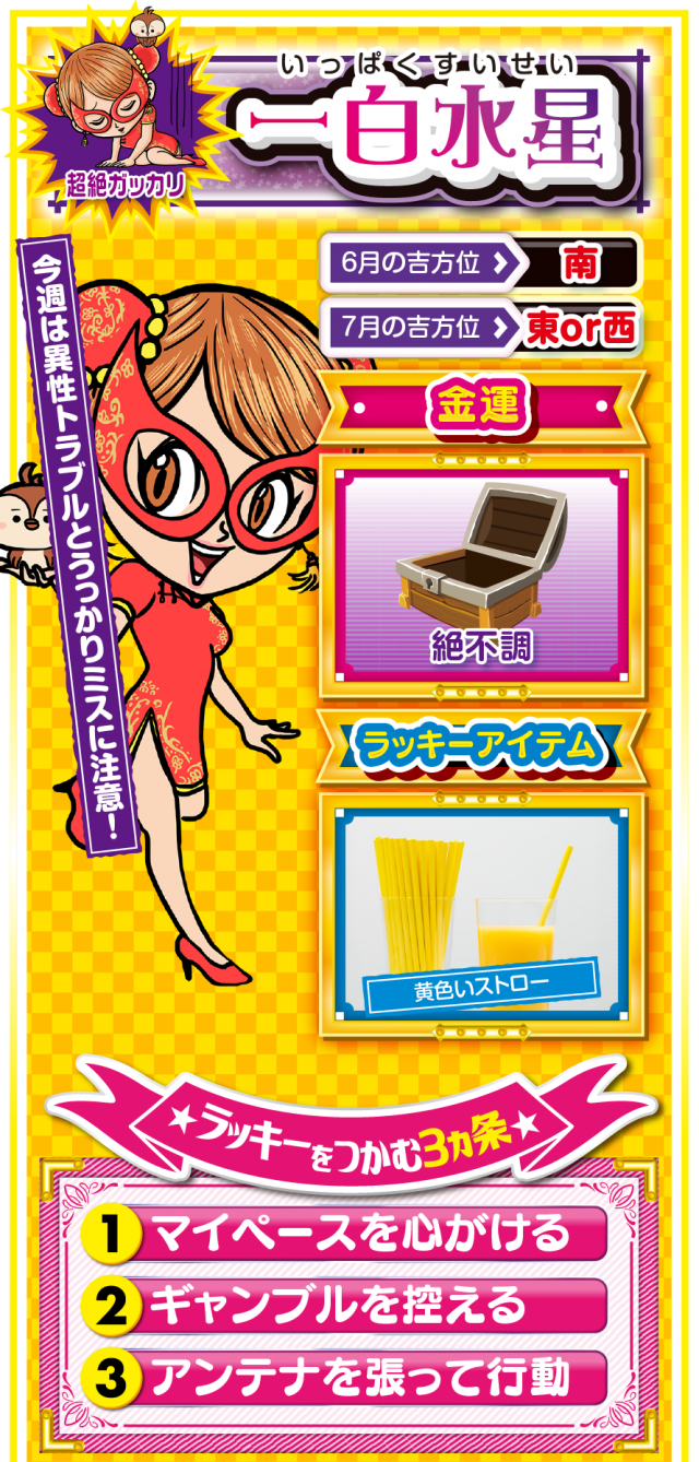 一白水星占い結果