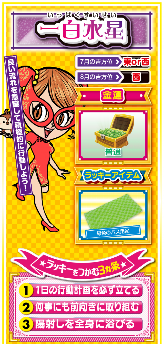 一白水星占い結果