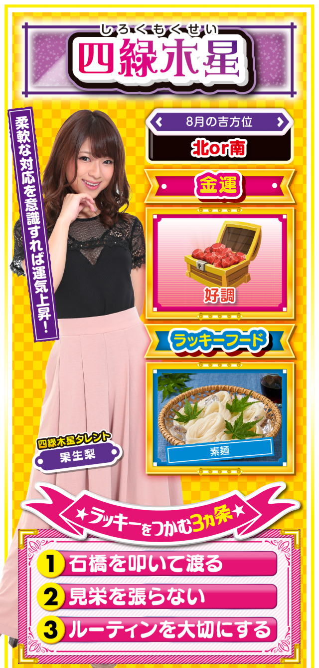 四緑木星占い結果