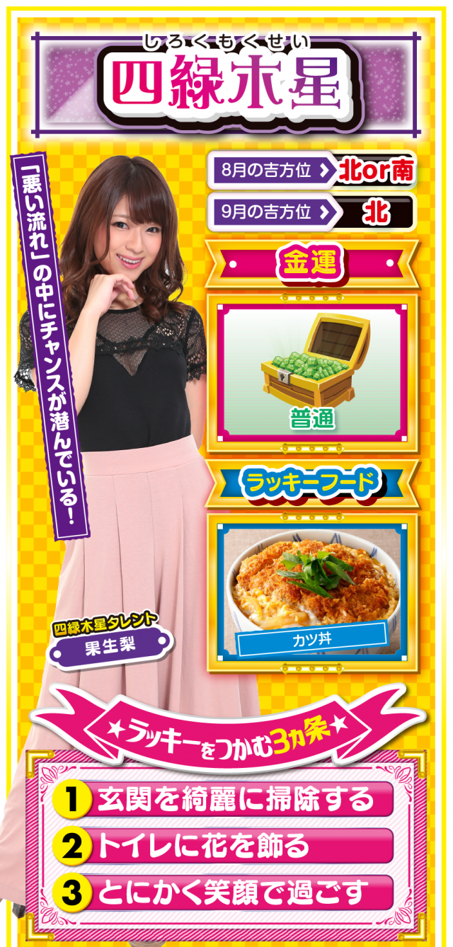 四緑木星占い結果