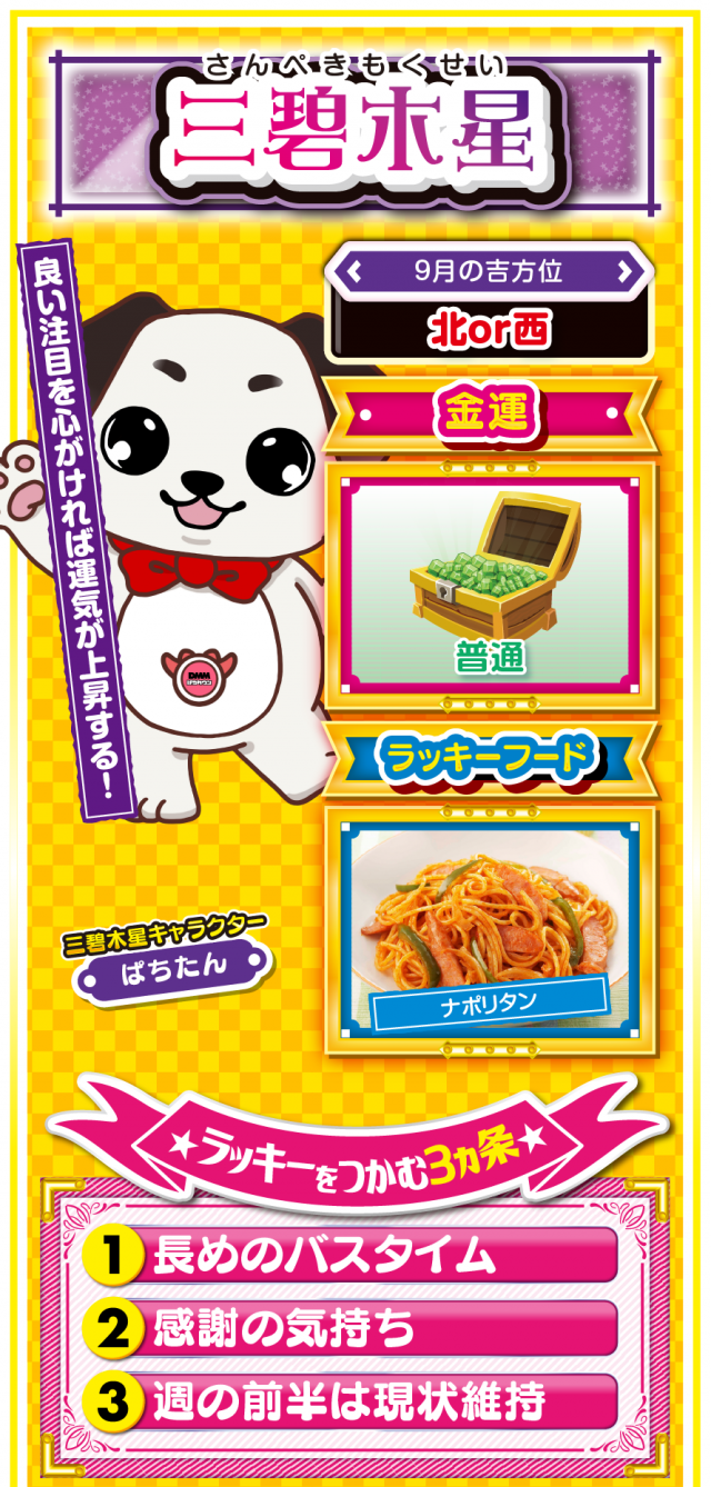 三碧木星占い結果