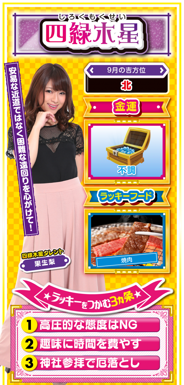 四緑木星占い結果