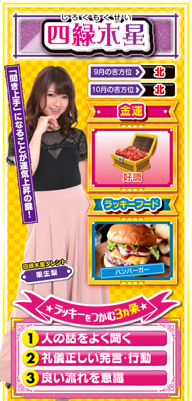 四緑木星占い結果