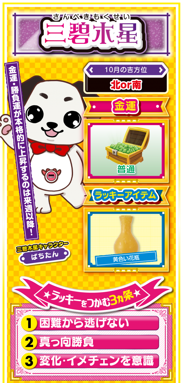 三碧木星占い結果