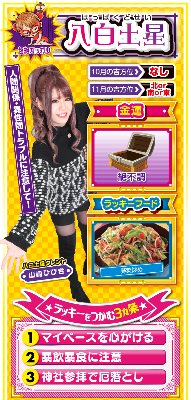 八白土星占い結果