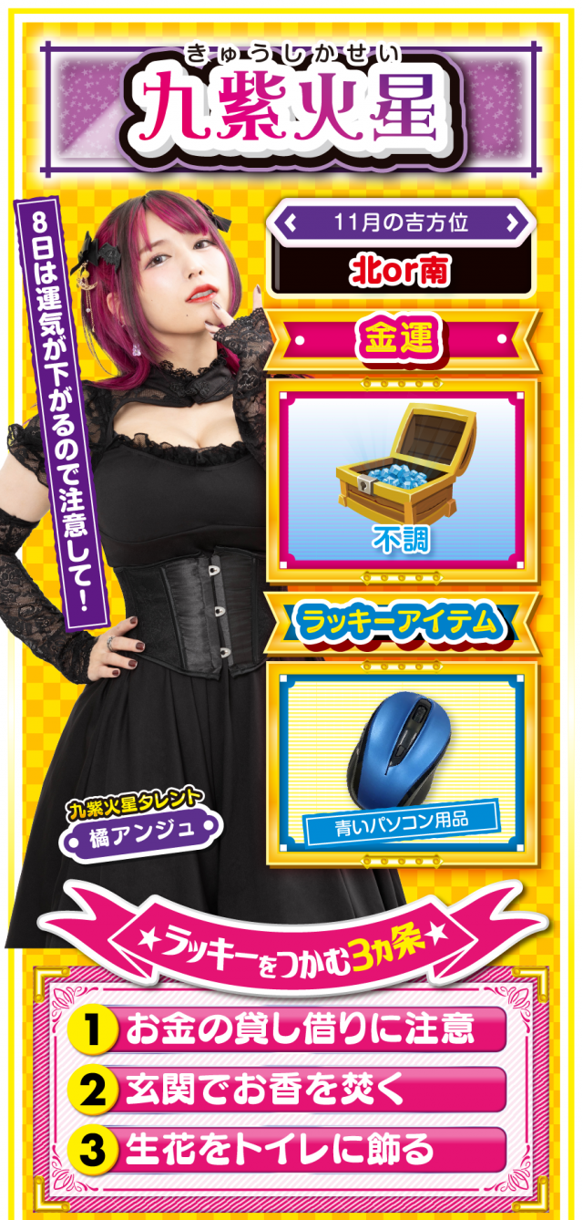 九紫火星占い結果