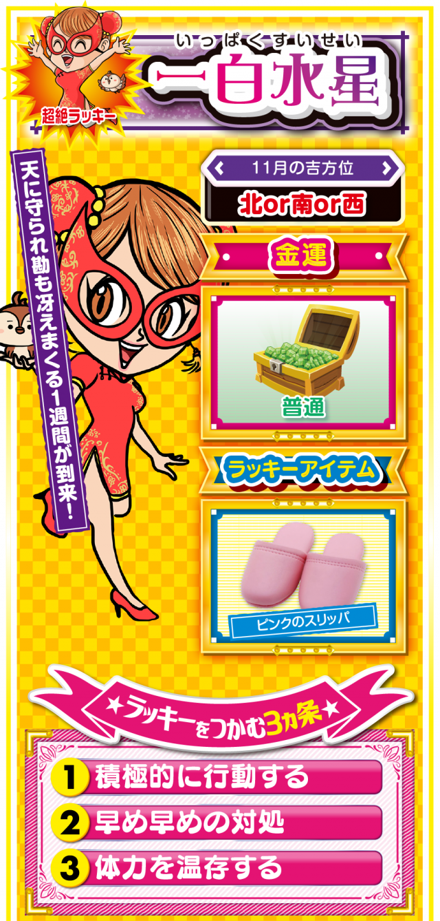 一白水星占い結果