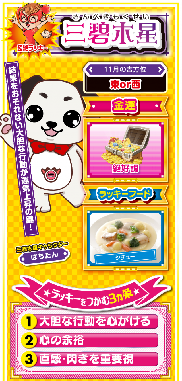三碧木星占い結果