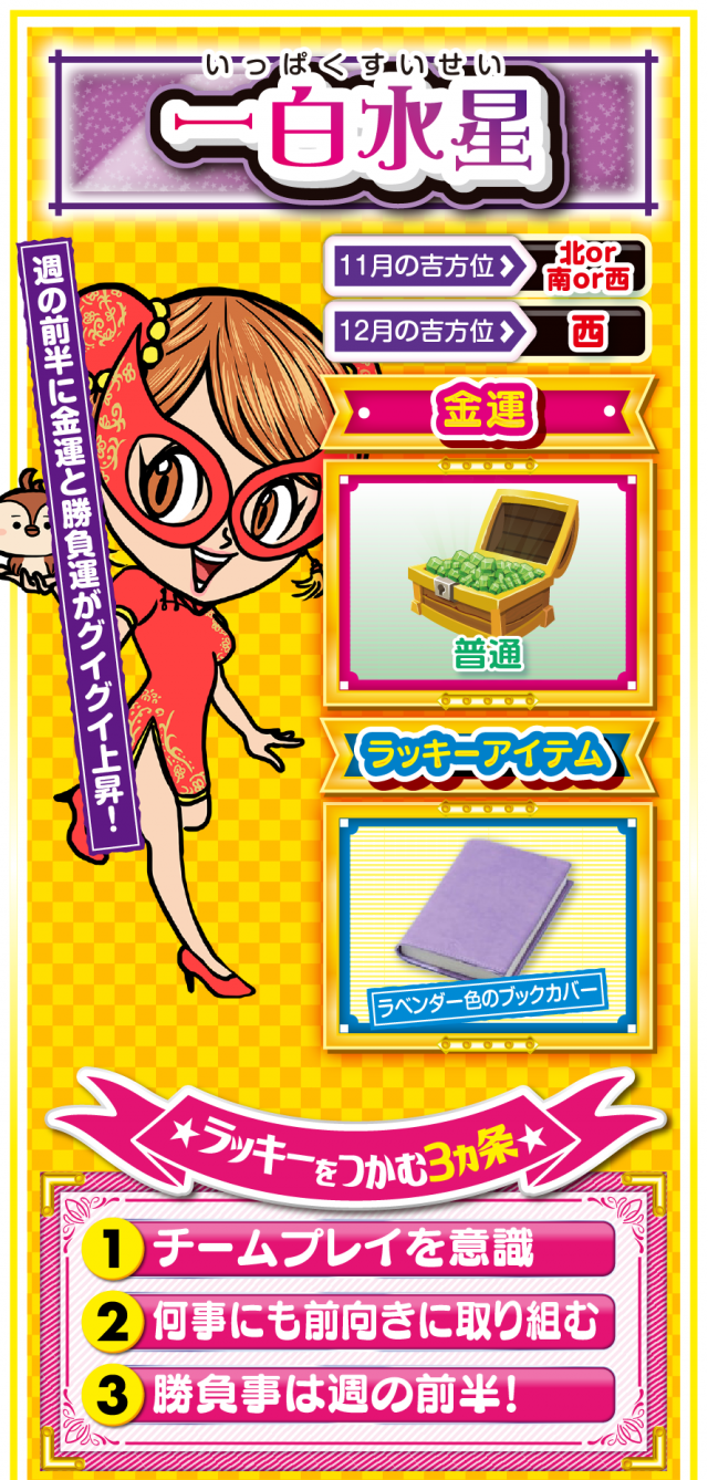 一白水星占い結果
