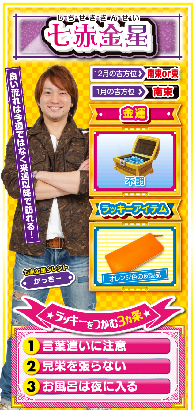 七赤金星占い結果