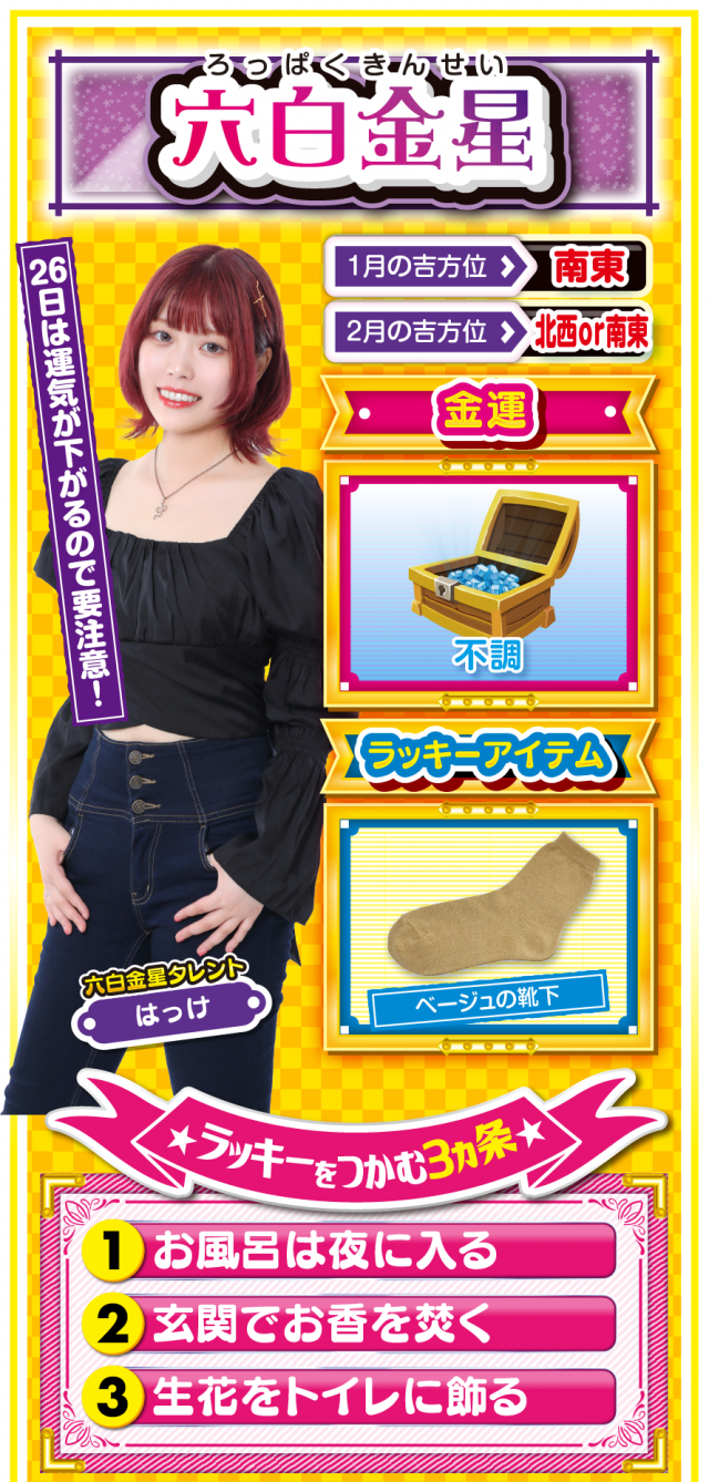 六白金星占い結果