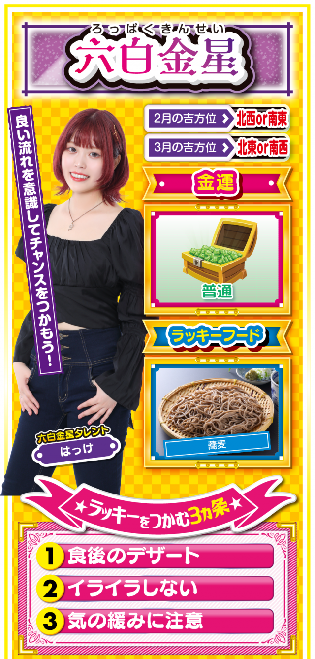 六白金星占い結果