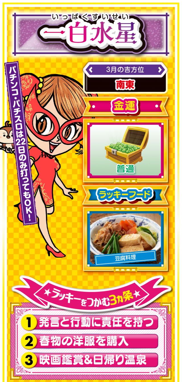 一白水星占い結果