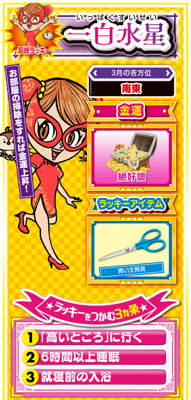 一白水星占い結果