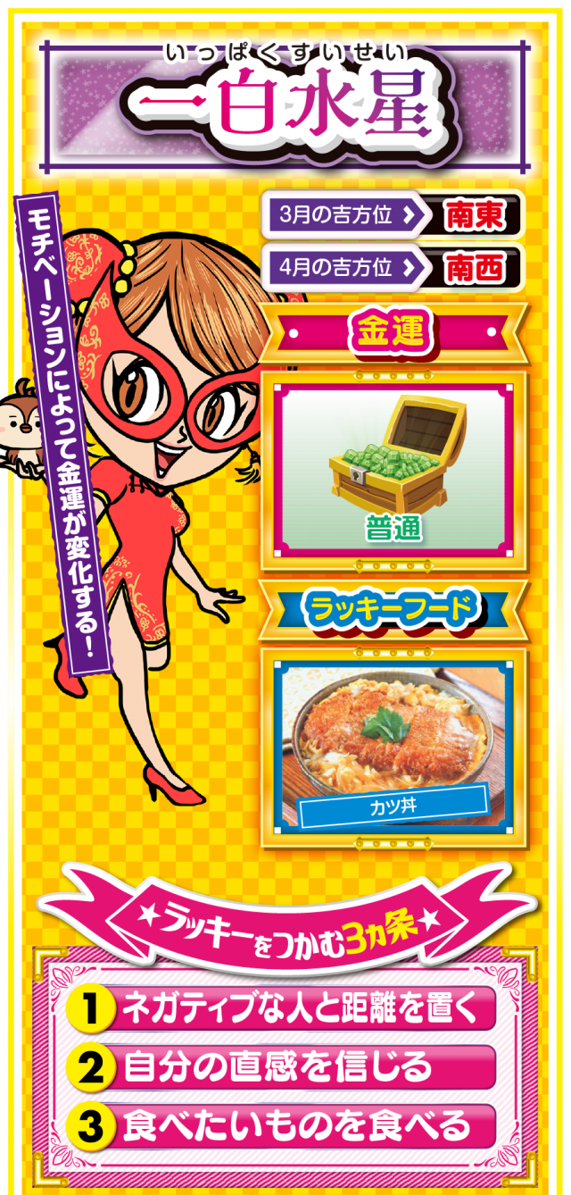 一白水星占い結果