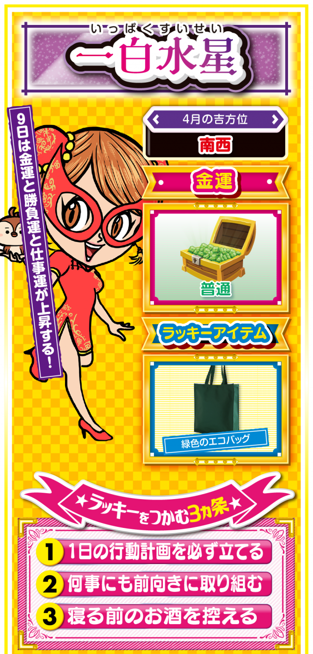 一白水星占い結果