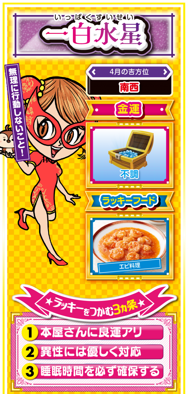 一白水星占い結果
