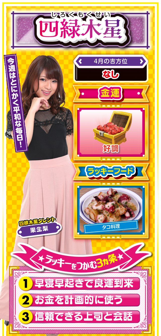 四緑木星占い結果