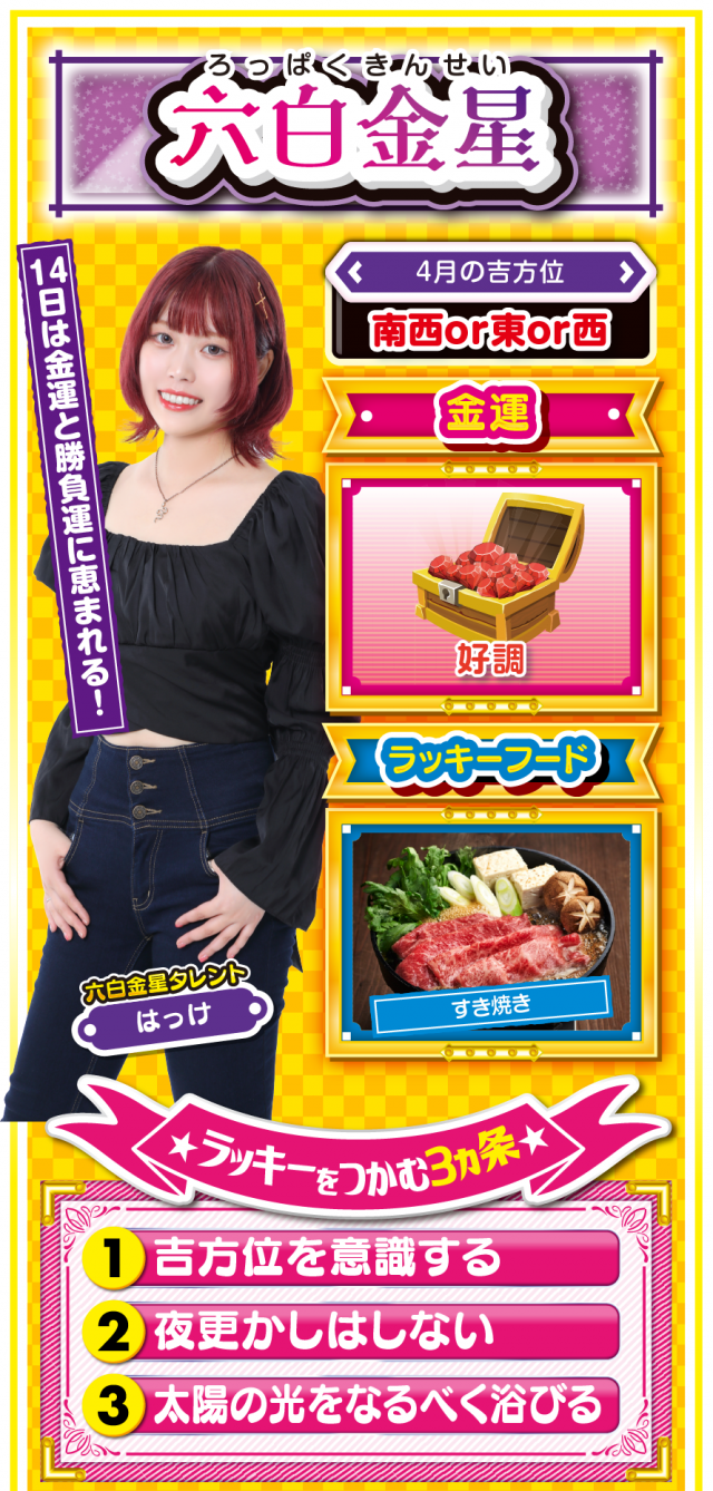 六白金星占い結果