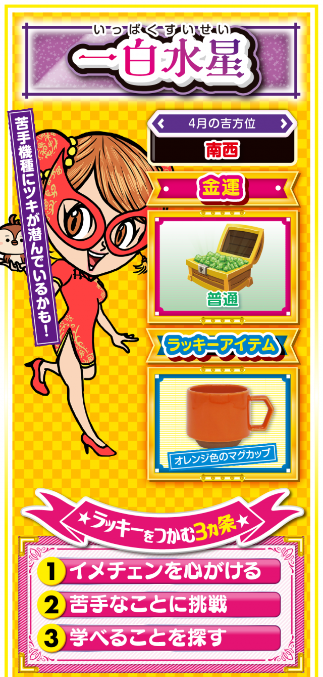 一白水星占い結果