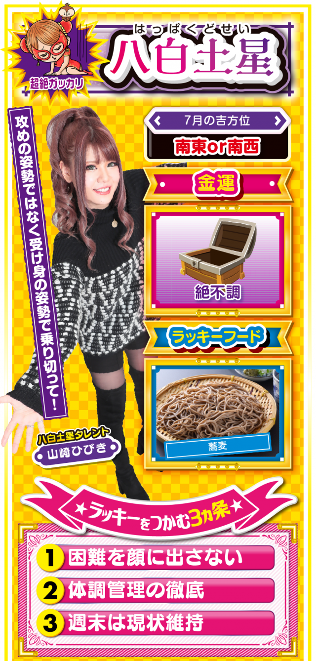 八白土星占い結果