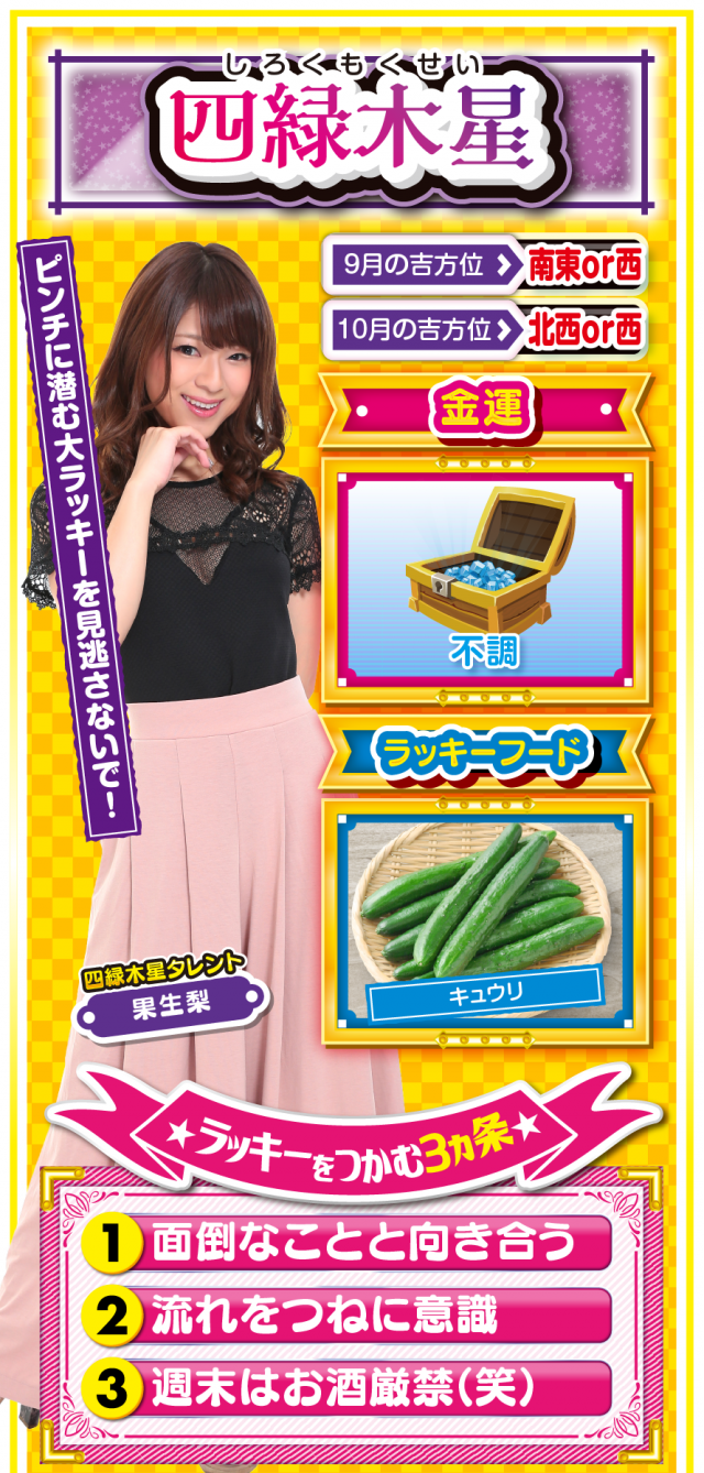 四緑木星占い結果